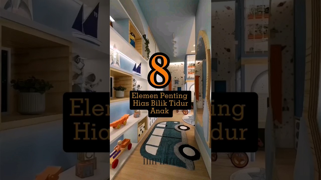 8 Elemen Penting Hias Bilik Tidur Anak