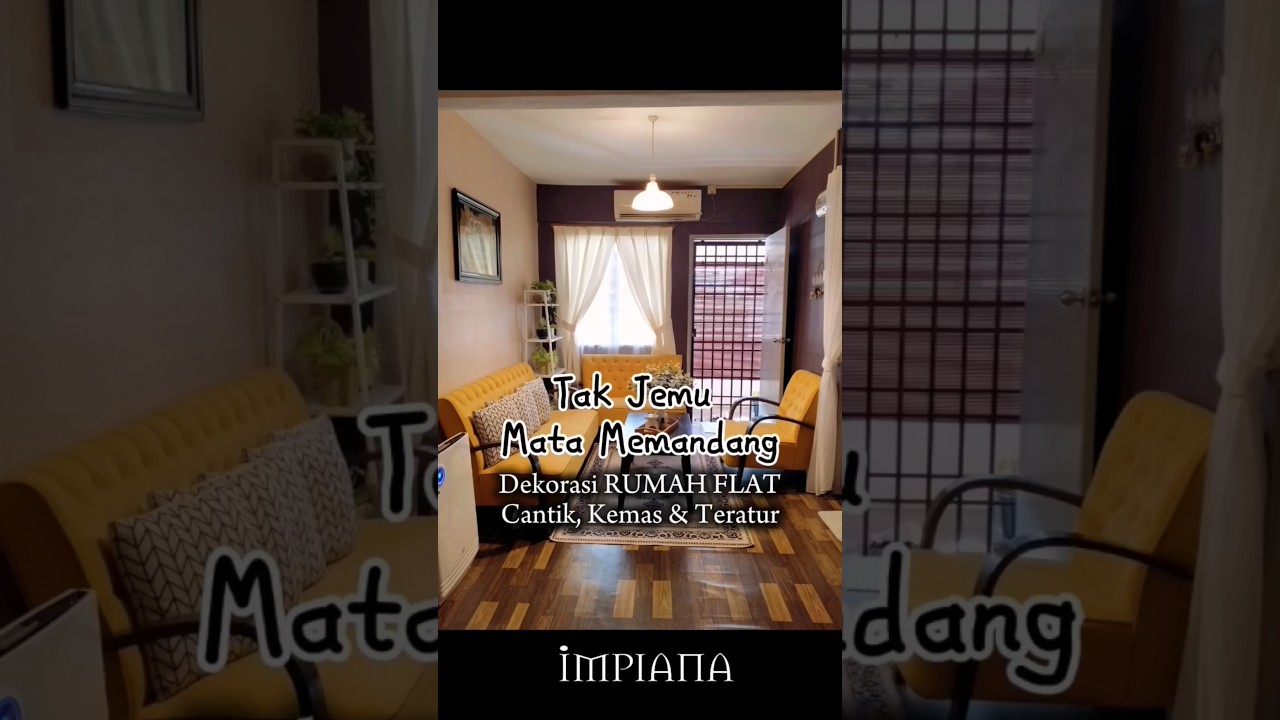 Tak Jemu Mata Memandang, Dekorasi Rumah Flat Cantik, Kemas & Teratur