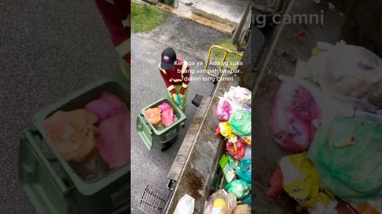 Buang Sampah Berterabur Dalam Tong, Susahkan Pengutip Sampah