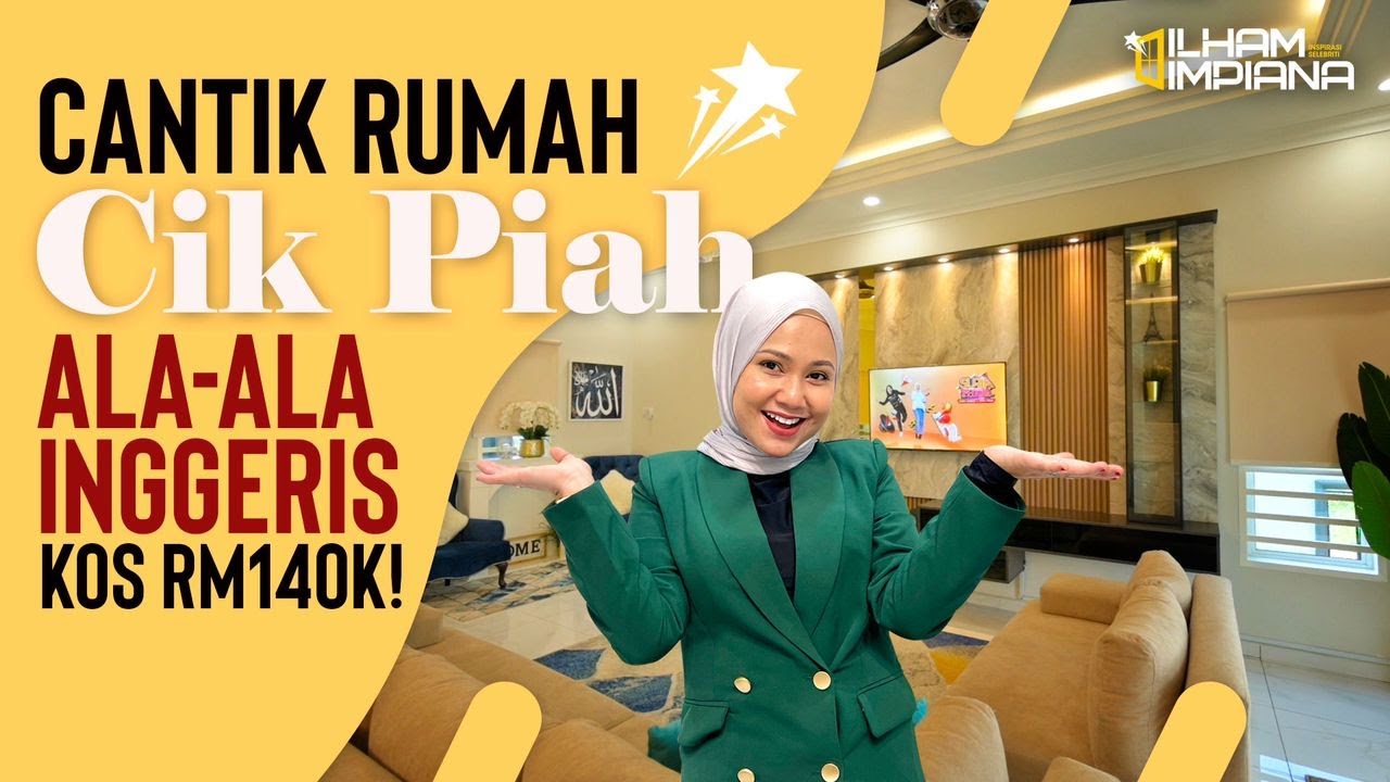 Cantik Rumah Cik Piah Konsep Ala-Ala Inggeris Kos Cecah RM140k!