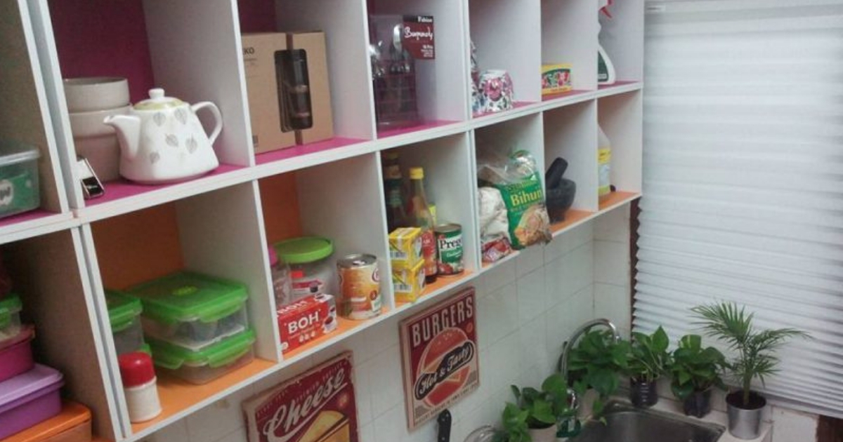 Modal RM94 Sudah Boleh Miliki Open Shelves Kabinet Dapur
