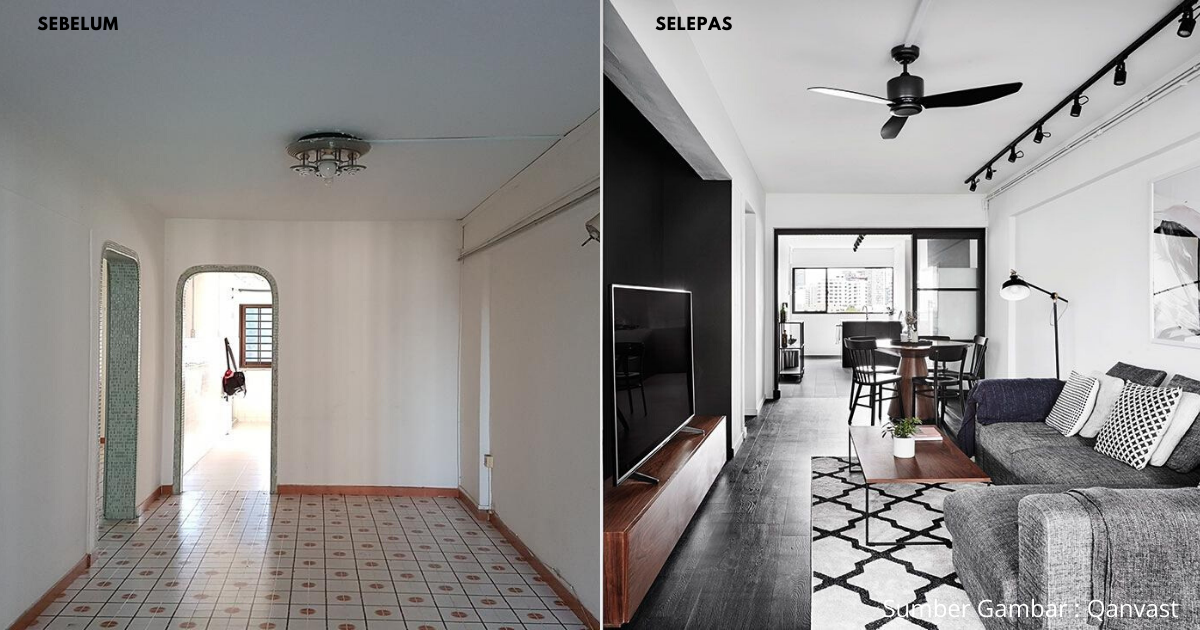 Makeover Apartmen Lama Ini Menarik Dengan Reka Bentuk Berani Dan Susun Atur Sempurna