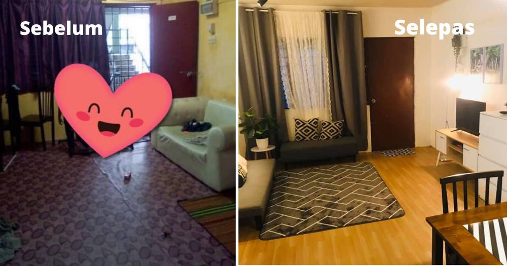 Makeover Rumah Flat Simple Tapi Cantik Macam Ni, Modal RM 1500 Sahaja