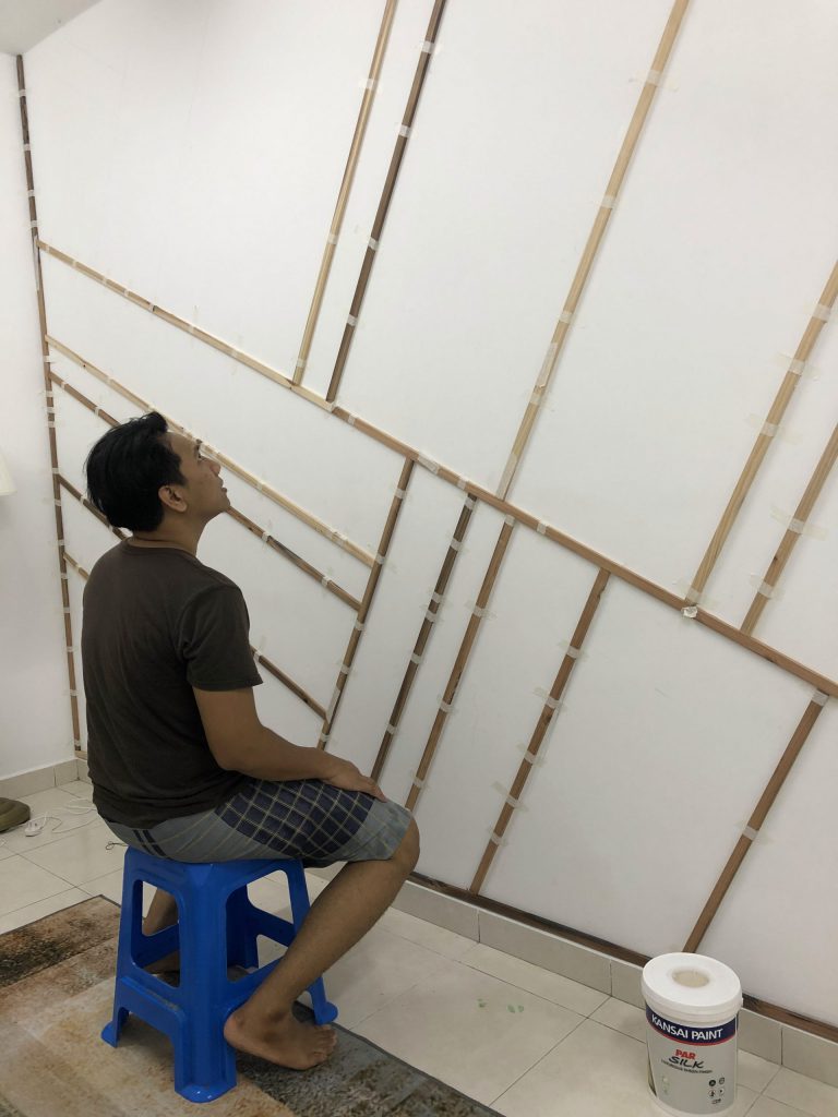 Projek DIY Accent Wall Dengan Bajet RM 210