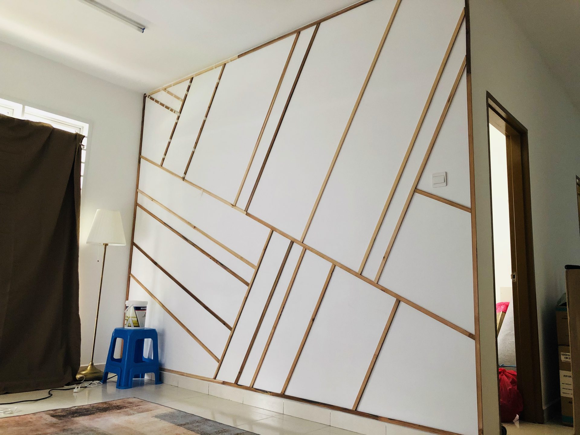 Projek DIY Accent Wall Dengan Bajet RM 210
